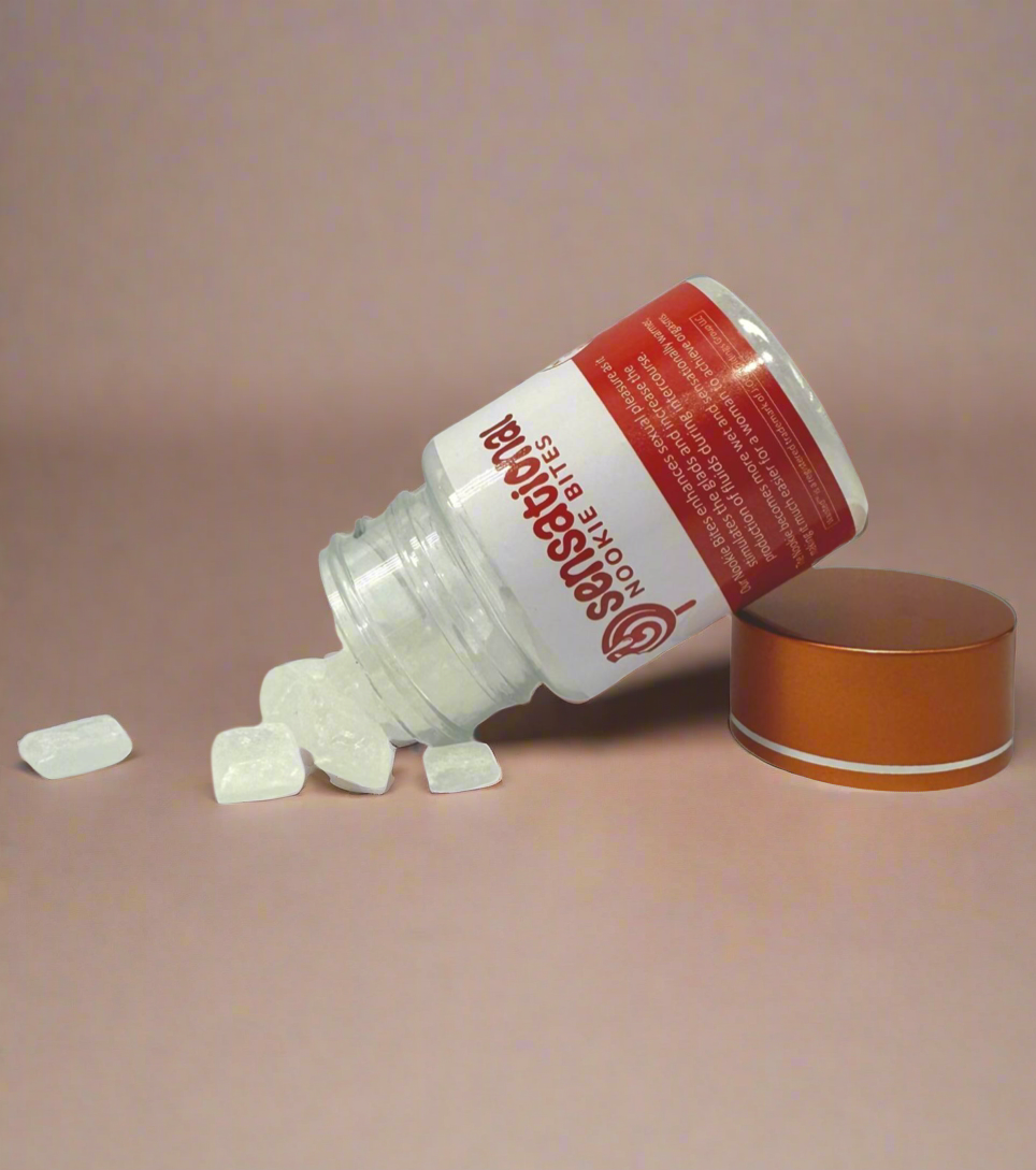 Nookie Bites - Our Nookie Bites enhances sexual pleasure as it stimulates the glands and increase the production of fluids during intercourse.